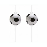 Set 4 paie de baut cu medalion, model fotbal, Oem