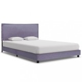 VidaXL Cadru de pat, gri deschis, 140 x 200 cm, material textil