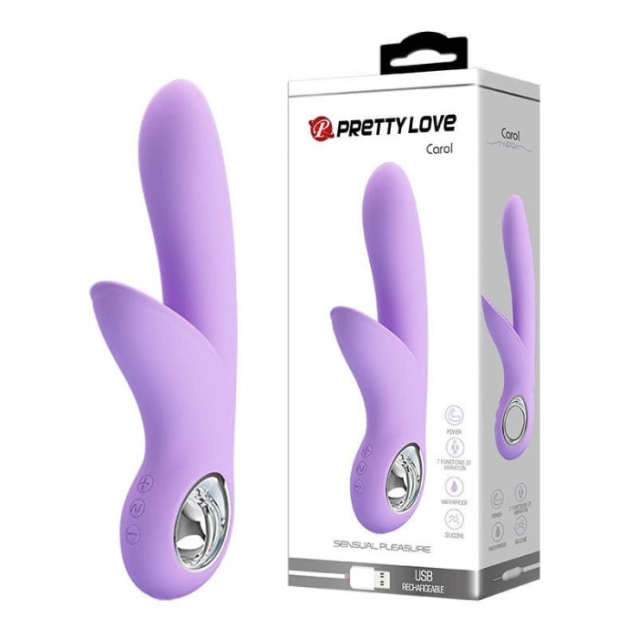 Vibrator Rabbit Carol, Lila, 19 cm