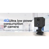 Mini Camera Supraveghere 4G cu detectare a mișcării PIR, IR invizibil