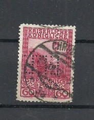 AUSTRIA &ndash; TIMBRU STAMPILAT PERFORAT, EW5