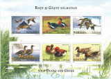 |Romania, LP 1771e/2007, Rate si gaste salbatice, bloc de 6 timbre, MNH