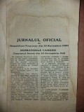 Jurnalul Oficial al Republicei Franceze din 10 Noiembrie 1920