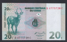 A4100 Congo 20 centimes 1997 UNC foto