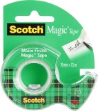 Cumpara ieftin Banda adeziva invizibila mata 3M Scotch Magic cu dispenser 19 mm x 7.5m 1 bucata/ pachet Banda adeziva cu dispenser 3M Scotch Magic 19 mm x 7.5 m invi