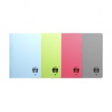 Caiet A4 100 file coperta plastic Atinge Excelenta aritmetica, roz