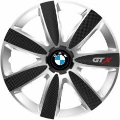 Set 4 Capace Roti GTX Carbon Gri-Negru R17, Compatibil Cu BMW
