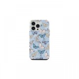 Husa iPhone 14 Pro Burga Dual Layer Give Me Butterflies