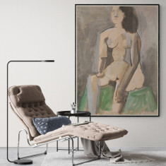 Tablou Poster, Intaglio, Modern, color, Seated Woman de Pablo Picasso, print pe hartie foto Fine Art foto
