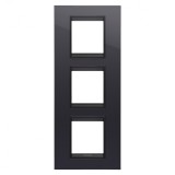 Rama Ornament 3P verticala LUX Gewiss Chorus monocrom negru GW16227YN