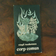 Virgil Teodorescu Corp comun, ed. princeps, avangarda