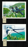 Timbre Caraibe, Grenada, 1990 | Păsări locale, Natură | 2 Coliţe - MNH | aph