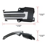 Lampa semnalizare oglinda Honda Civic, 07.2016-2022; Insight (Ze4), 06.2018-, model tuning, montare fata, stanga+dreapta, semnalizare dinamica; LED;