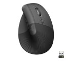 Cumpara ieftin Logitech Lift for Business, Mouse Vertical Ergonomic, Wireless, Graphite