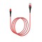 Cablu Date &amp; Incarcare MicroUSB 2.4A (Rosu) 1 Metru Borofone Munificient BX32