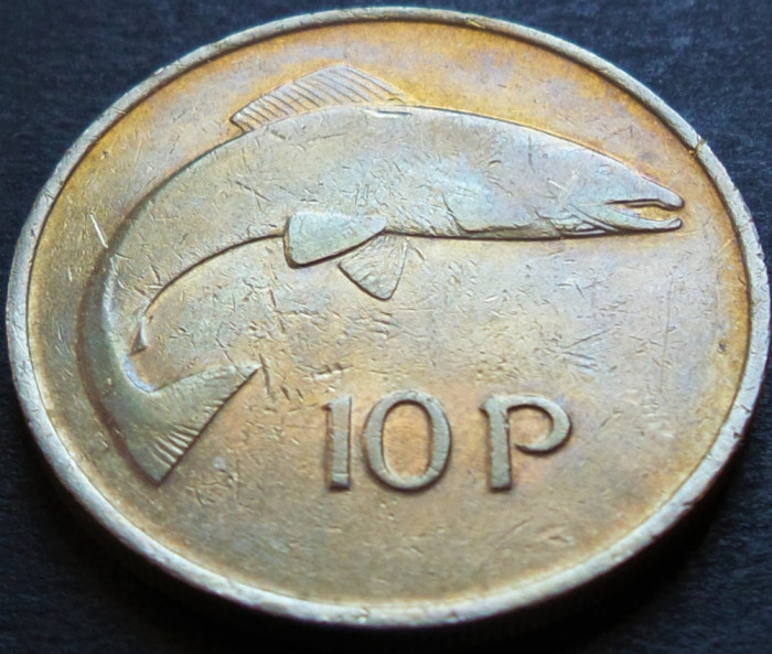Moneda 10 PENCE - IRLANDA, anul 1980 *cod 3976 B - 11,38 grame!