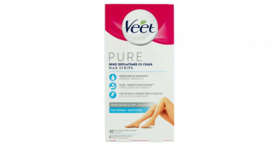 Veet Pure Hideggyanta szalagok &amp;eacute;rz&amp;eacute;keny bőrre 40db foto