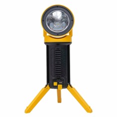 Lanterna proiector LED cu 5 moduri de iluminat, suport trepied si maner detasabil