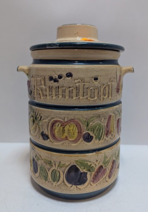Vas ceramic cu capac Rumtopf - Germania