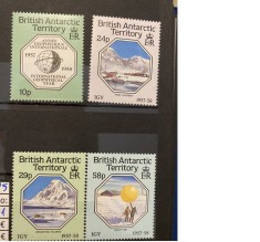 PC352 - Teritoriul Antarctic Britanic (BAT) 1987 Aniversare Anul International Geofizic, serie MNH, 4v