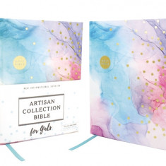 Niv, Artisan Collection Bible for Girls, Cloth Over Board, Multi-Color, Art Gilded Edges, Red Letter Edition, Comfort Print