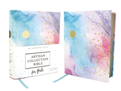 Niv, Artisan Collection Bible for Girls, Cloth Over Board, Multi-Color, Art Gilded Edges, Red Letter Edition, Comfort Print foto
