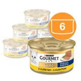 Conservă Gourmet GOLD - pateu cu carne de pui, 6 x 85g