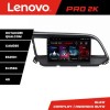 Navigatie Hyundai Elantra 2018- Lenovo Kit-1581 8 core QLED 2K 8+256 360 Android Waze USB Navigatie Internet Youtube Radio CarStore Technology
