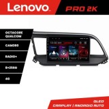 Navigatie Hyundai Elantra 2018- Lenovo Kit-1581 8 core QLED 2K 8+256 360 Android Waze USB Navigatie Internet Youtube Radio CarStore Technology