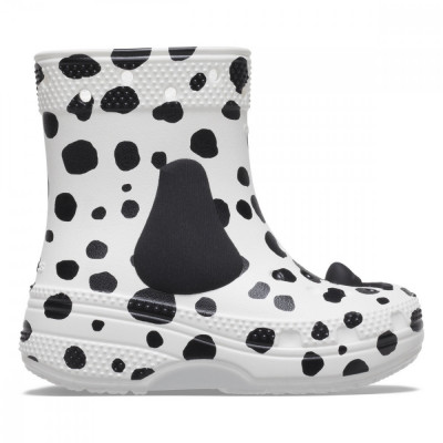 Cizme Crocs Toddler I AM Dalmatian Boot Alb - White/Black foto