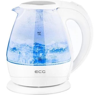 Cana electrica fierbator din sticla ECG RK 1520 , 2200 W, 1.5 L, lumina albastra de fundal foto