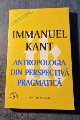 Antropologia din perspectiva pragmatica Immanuel Kant foto