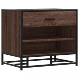 Cumpara ieftin Banca de pantofi din stejar maro lemn si metal prelucrat