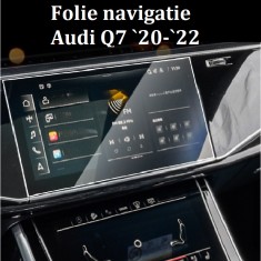 Folie sticla securizata ecran navigatie Audi Q7 2020-2022 foto
