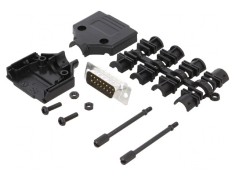 Conector D-Sub 15 PIN Tată pentru Lipire pe Cablu - Set Complet