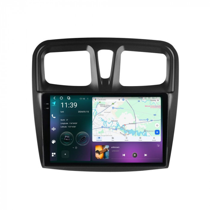 Navigatie dedicata cu Android Dacia Logan II 2012 - 2020, 12GB RAM, Radio GPS