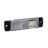 Lampa gabarit auto BestAutoVest 12/24V dreptunghiulara Alba cu Leduri, 130x32x14.5mm , 1 buc., Rapid