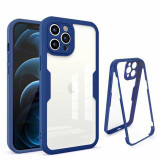 Cumpara ieftin Husa pentru iPhone 12 Pro Max + Folie, Techsuit ColorVerse 360 Series, Blue