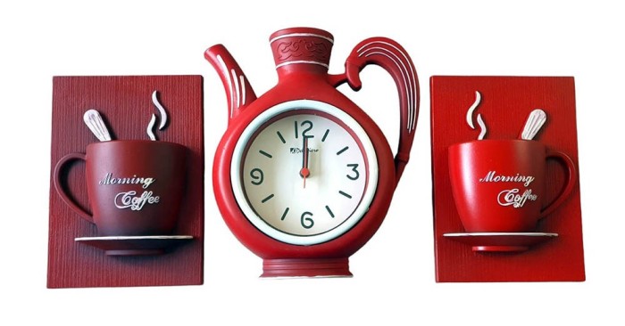 Set Ceas de perete, Coffee, 27 cm, GXL031