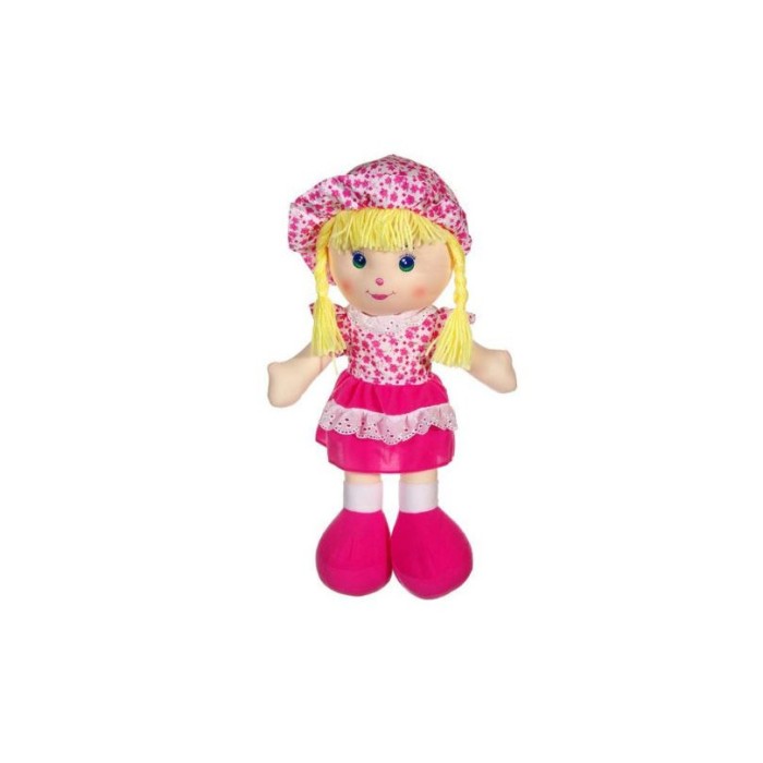 Papusa de plus cu codite impletite , 45 cm
