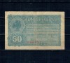 Romania 1917 - 50 bani BGR, ocupația germana, circulata