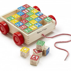 Melissa and Doug - Carucior cu cuburi ABC