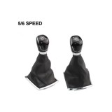 Maner si Manson schimbator imitatie piele compatibil Ford Focus MK2 cu 2 adaptoare pentru 5 si 6 viteze