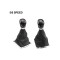 Maner si Manson schimbator imitatie piele compatibil Ford Focus MK2 cu 2 adaptoare pentru 5 si 6 viteze