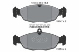 Set placute frana TEXTAR 2054701