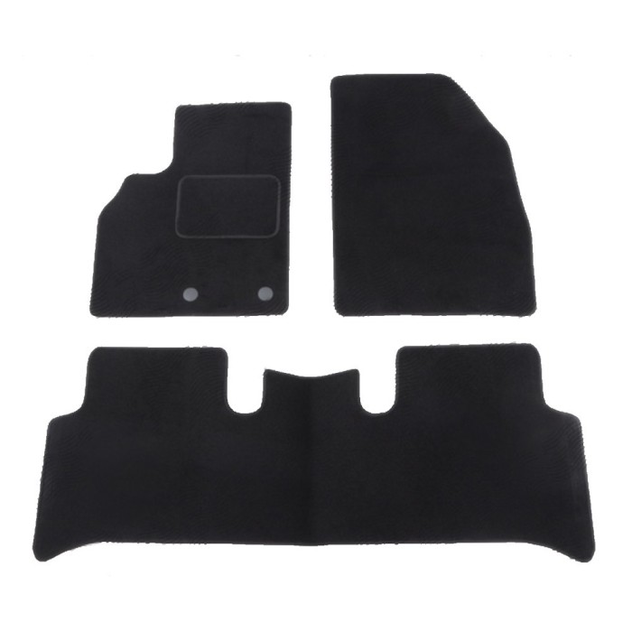 Set covorase auto mocheta Velor RENAULT SCENIC (JM), 06.2003-05.2009, negru,
