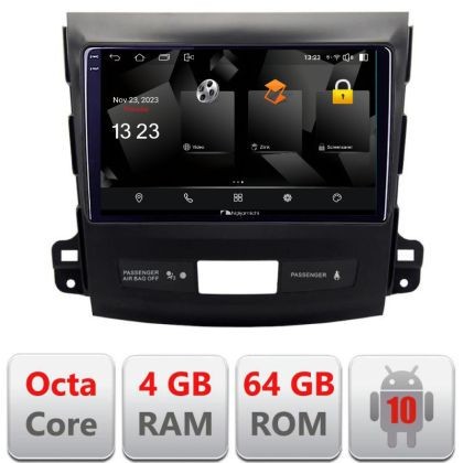 Navigatie Mitsubishi Outlander 2010 5510-056 Android Octa Core 720p 4+64 DSP 360 camera carplay android auto CarStore Technology