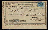 Austria 1870 - Retour-Recepisse, cu Mi38