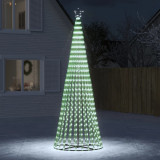 VidaXL Con de lumină brad de Crăciun, 688 LED-uri alb rece, 300 cm