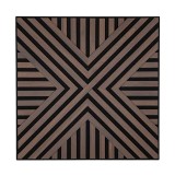 Panou acustic de perete Deco VII cu aspect de nuc, 60x60x1,8 cm
